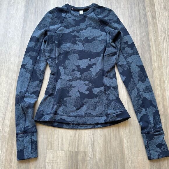 Lululemon Its Rulu Run Long Sleeve Shirt Heritage Speckle Camo Jacquard - Picture 1 of 4